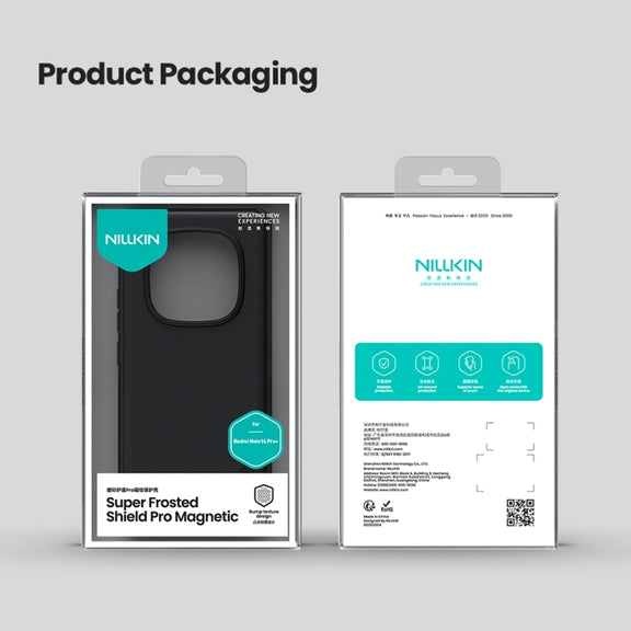 For Redmi Note 14 Pro+ 5G NILLKIN Frosted Shield Pro Magnetic Phone Case(Black)