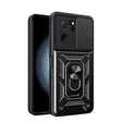 For Xiaomi Redmi K60 Ultra 5G Sliding Camera Cover Design TPU Hybrid PC Phone Case(Black) - Redmi K60 Ultra Cases by PMC TechLife | Online Shopping South Africa | PMC TechLife | Buy Now Pay Later Mobicred