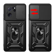 For Xiaomi Redmi K60 Ultra 5G Sliding Camera Cover Design TPU Hybrid PC Phone Case(Black)