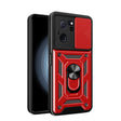 For Xiaomi Redmi K60 Ultra 5G Sliding Camera Cover Design TPU Hybrid PC Phone Case(Red) - Redmi K60 Ultra Cases by PMC TechLife | Online Shopping South Africa | PMC TechLife | Buy Now Pay Later Mobicred