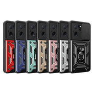 For Xiaomi Redmi K60 Ultra 5G Sliding Camera Cover Design TPU Hybrid PC Phone Case(Blue)