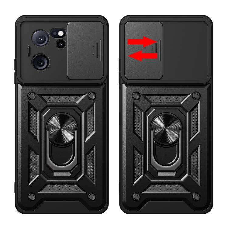 For Xiaomi Redmi K60 Ultra 5G Sliding Camera Cover Design TPU Hybrid PC Phone Case(Blue)