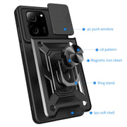 For Xiaomi 13T/13T Pro/Redmi K60 Ultra Sliding Camera Cover Design TPU Hybrid PC Phone Case(Silver)