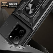 For Xiaomi 13T/13T Pro/Redmi K60 Ultra Sliding Camera Cover Design TPU Hybrid PC Phone Case(Silver)