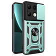 For Xiaomi Redmi Note 13 4G Global Sliding Camera Cover Design TPU Hybrid PC Phone Case(Mint Green) - Note 13 Cases by PMC TechLife | Online Shopping South Africa | PMC TechLife | Buy Now Pay Later Mobicred