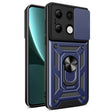 For Xiaomi Redmi Note 13 4G Global Sliding Camera Cover Design TPU Hybrid PC Phone Case(Blue) - Xiaomi Cases by PMC TechLife | Online Shopping South Africa | PMC TechLife | Buy Now Pay Later Mobicred