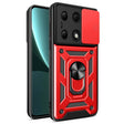 For Xiaomi Redmi Note 13 Pro 4G Global Sliding Camera Cover Design TPU Hybrid PC Phone Case(Red) - Note 13 Pro Cases by PMC TechLife | Online Shopping South Africa | PMC TechLife | Buy Now Pay Later Mobicred