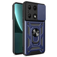 For Xiaomi Redmi Note 13 Pro 4G Global Sliding Camera Cover Design TPU Hybrid PC Phone Case(Blue) - Note 13 Pro Cases by PMC TechLife | Online Shopping South Africa | PMC TechLife | Buy Now Pay Later Mobicred