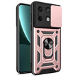 For Xiaomi Redmi Note 13 5G Sliding Camera Cover Design TPU Hybrid PC Phone Case(Rose Gold) - Note 13 Cases by PMC TechLife | Online Shopping South Africa | PMC TechLife | Buy Now Pay Later Mobicred