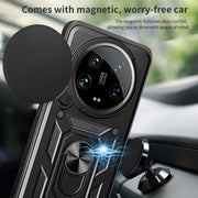 For Xiaomi 14 Ultra Sliding Camera Cover Design TPU Hybrid PC Phone Case(Red)