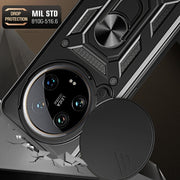 For Xiaomi 14 Ultra Sliding Camera Cover Design TPU Hybrid PC Phone Case(Silver)