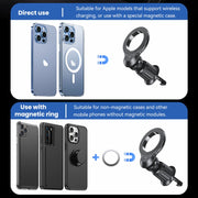 USAMS US-ZJ075 Magnetic Car Air Vent Phone Holder(Black)