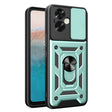 For OPPO A79 5G Global Sliding Camera Cover Design TPU Hybrid PC Phone Case(Mint Green) - OPPO Cases by PMC TechLife | Online Shopping South Africa | PMC TechLife