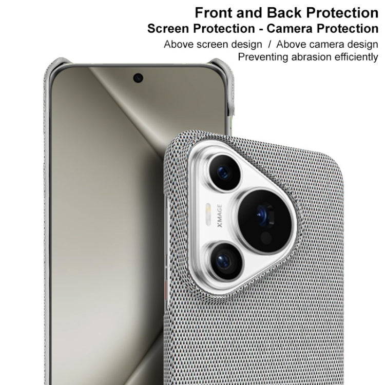 For Huawei Pura 70 Pro / 70 Pro+ imak Ruiyi Series Cloth Texture PU + PC Phone Case(Black)