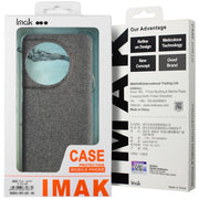 For Huawei Pura 70 imak Ruiyi Series Cloth Texture PU + PC Phone Case(Black)