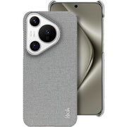 For Huawei Pura 70 imak Ruiyi Series Cloth Texture PU + PC Phone Case(Light Grey)