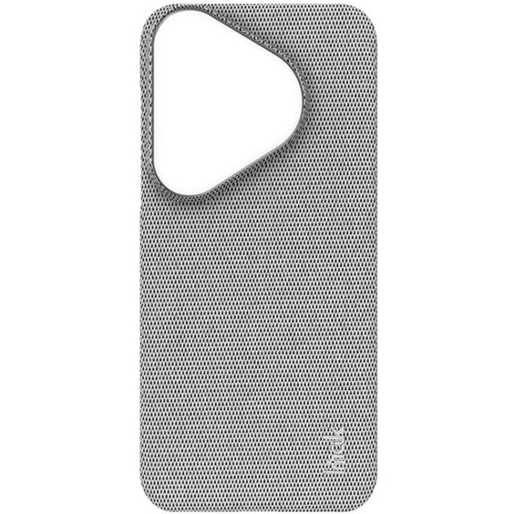 For Huawei Pura 70 imak Ruiyi Series Cloth Texture PU + PC Phone Case(Light Grey)