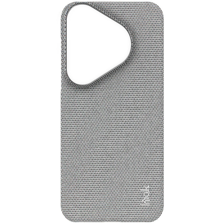 For Huawei Pura 70 imak Ruiyi Series Cloth Texture PU + PC Phone Case(Light Grey)