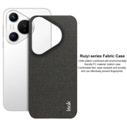 For Huawei Pura 70 imak Ruiyi Series Cloth Texture PU + PC Phone Case(Light Grey)