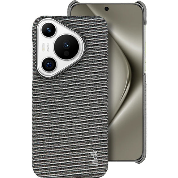 For Huawei Pura 70 imak Ruiyi Series Cloth Texture PU + PC Phone Case(Dark Grey)