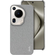 For Huawei Pura 70 Ultra imak Ruiyi Series Cloth Texture PU + PC Phone Case(Light Grey)