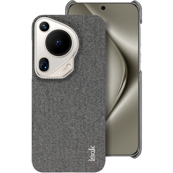 For Huawei Pura 70 Ultra imak Ruiyi Series Cloth Texture PU + PC Phone Case(Dark Grey)