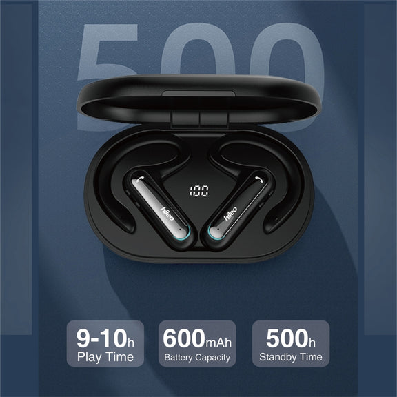 Hileo Hi90 TWS Wireless Bluetooth IPX4 Water-resistant Earphone(Black)