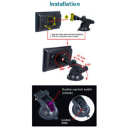 X70-1 Car 7 inch IPS Portable Smart Screen Wireless Screen Projection Carplay Android Auto(Black)