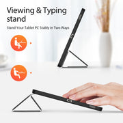 For Samsung Galaxy Tab S9 FE+ DUX DUCIS Domo Series Magnetic Flip Leather Tablet Case(Black)
