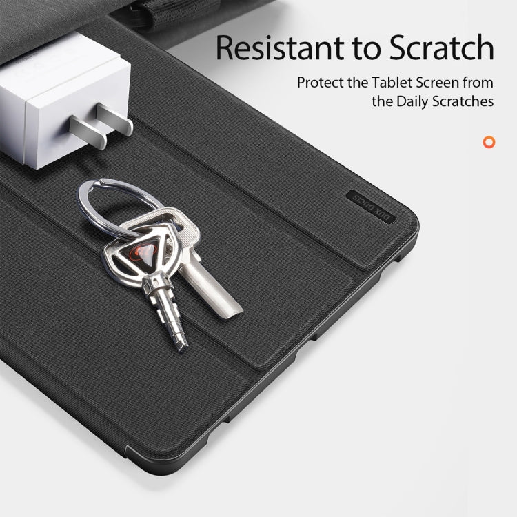 For Samsung Galaxy Tab S10+ DUX DUCIS Domo Series Magnetic Flip Leather Tablet Case(Black)