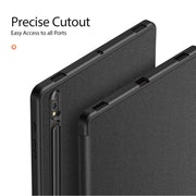 For Samsung Galaxy Tab S10+ DUX DUCIS Domo Series Magnetic Flip Leather Tablet Case(Black)