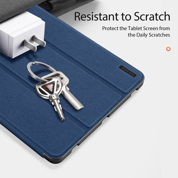 For Samsung Galaxy Tab S10+ DUX DUCIS Domo Series Magnetic Flip Leather Tablet Case(Blue)