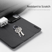 For Samsung Galaxy Tab S10 Ultra DUX DUCIS Domo Series Magnetic Flip Leather Tablet Case(Black)