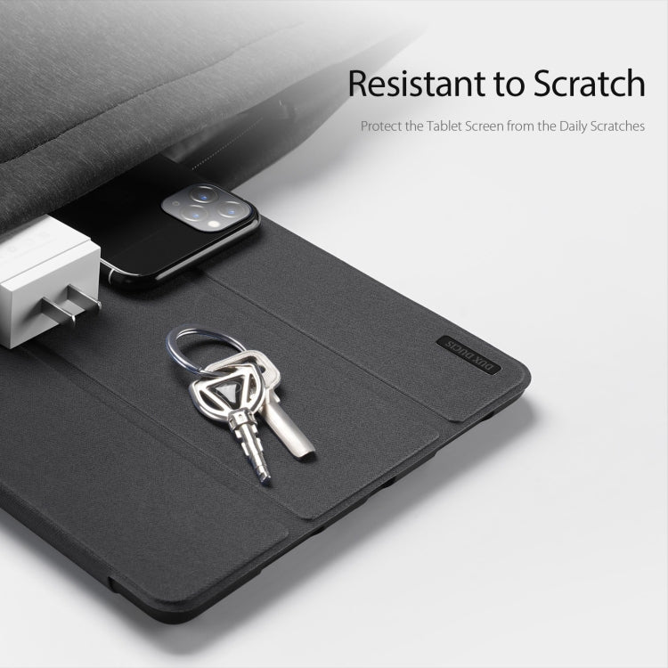 For Samsung Galaxy Tab S10 Ultra DUX DUCIS Domo Series Magnetic Flip Leather Tablet Case(Black)