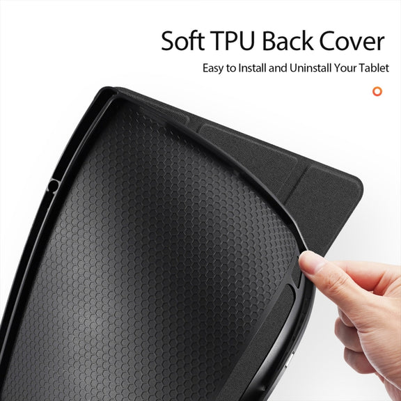 For Samsung Galaxy Tab S10 Ultra DUX DUCIS Domo Series Magnetic Flip Leather Tablet Case(Black)