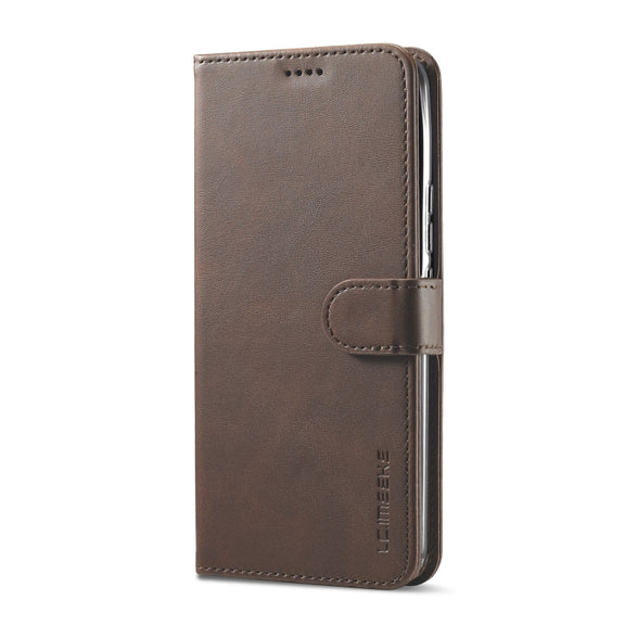 For Realme C33 2022 / C33 2023 LC.IMEEKE Calf Texture Horizontal Flip Leather Case(Brown)