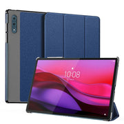 For Lenovo Yoga Tab Plus DUX DUCIS Domo Series Magnetic Flip Leather Tablet Case(Blue)