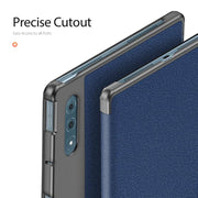 For Lenovo Yoga Tab Plus DUX DUCIS Domo Series Magnetic Flip Leather Tablet Case(Blue)