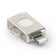 USB to 8 Pin Multifunction Travel Case Shape Apapter(Light Gold)