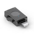 USB to 8 Pin Multifunction Travel Case Shape Apapter(Tarnish) - Converter & Adapter by PMC TechLife | Online Shopping South Africa | PMC TechLife | Buy Now Pay Later Mobicred