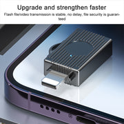 USB to USB-C / Type-C Multifunction Travel Case Shape Apapter(Light Gold)