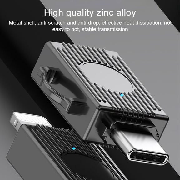 USB to USB-C / Type-C Multifunction Travel Case Shape Apapter(Light Gold)