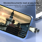 USB to 8 Pin Multifunction OTG Apapter(Silver)