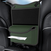 3054 Napa Texture Leather Car Center Console Storage Bag(Olive Green)