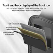3054 Napa Texture Leather Car Center Console Storage Bag(Olive Green)