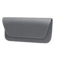 3064 Napa Texture Leather Car Glasses Storage Bag(Grey) - Sunglasses & Glasses Clips by PMC TechLife | Online Shopping South Africa | PMC TechLife | Buy Now Pay Later Mobicred