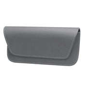 3064 Napa Texture Leather Car Glasses Storage Bag(Grey)