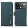 For Xiaomi Redmi K70 KHAZNEH Custer Texture RFID Genuine Leather Phone Case(Green) - Xiaomi Cases by PMC Jewellery | Online Shopping South Africa | PMC Jewellery | Buy Now Pay Later Mobicred