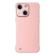 For iPhone 15 Plus Frameless Metallic Paint Hybrid PC Phone Case(Rose Gold)