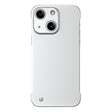 For iPhone 14 Plus Frameless Metallic Paint Hybrid PC Phone Case(Space Silver) - iPhone 14 Plus Cases by PMC TechLife | Online Shopping South Africa | PMC TechLife | Buy Now Pay Later Mobicred
